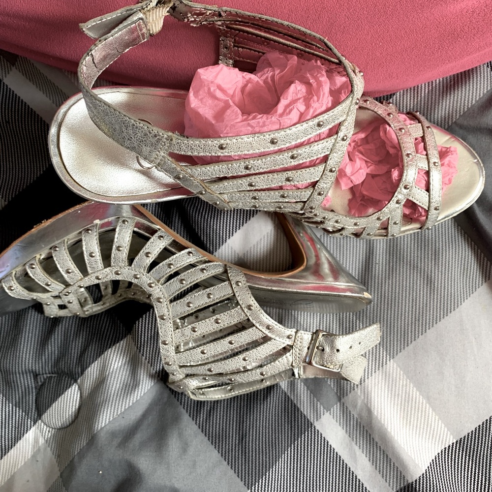 Silver heels